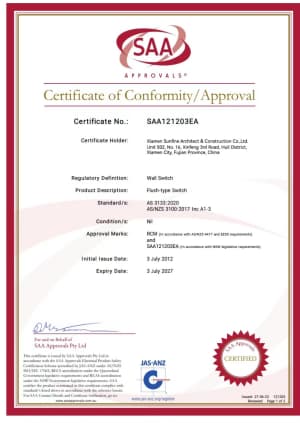 2-SAA Certificate