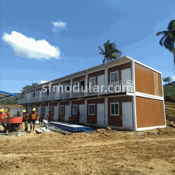 wo-story mining camp accommodation project with modular camp buildings for remote workforce housing