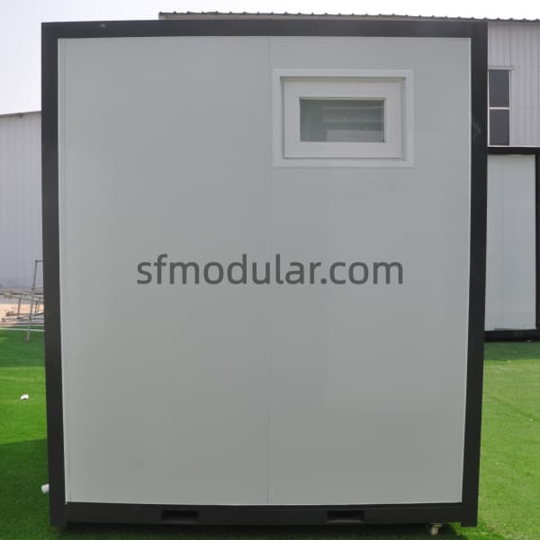 portable-toilet-with-shower-rear-view rear view of portable toilet with shower