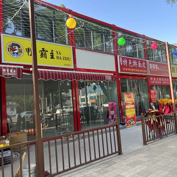 Commercial and pop-up retail container building solution