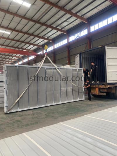 Container office installation process
