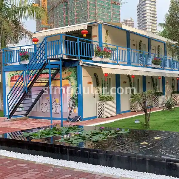 Two story container house project