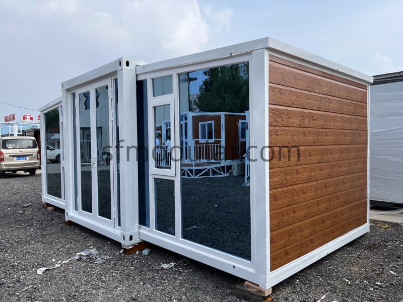 10ft expandable container house exterior front view