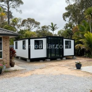 Backyard prefab granny flat installation in Australia