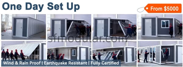 sunfine-container-house-one-day-setup-process