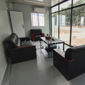 Private office room inside a 2 story modular office