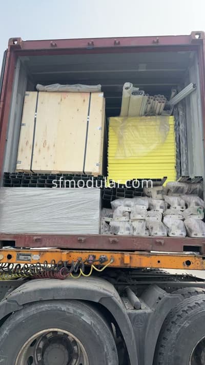20ft container office bulk loading for B2B orders