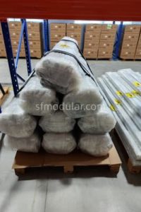 Vent pipes packing for standard portable toilet components