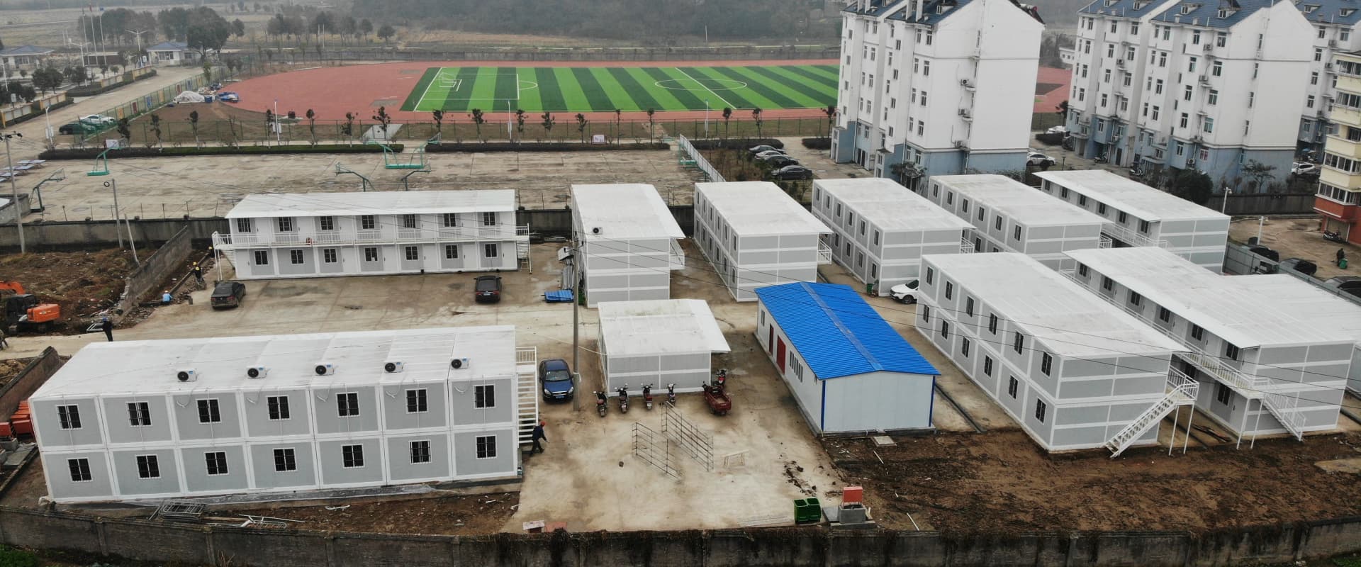 expandable container house for modular school classrooms