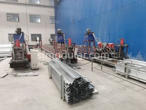 Frame assembly workshop for flat pack container house factory production