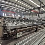 Steel profile production line for flat pack container house manufacturing